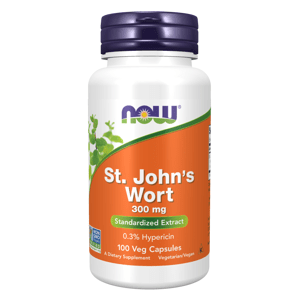 NOW® Foods NOW St. John's Wort (Ľubovník bodkovaný), 300 mg, 100 rastlinných kapsúl