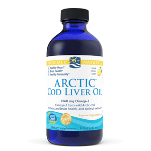 Nordic Naturals Arctic Cod liver oil (olej z tresčích jater) - Lemon, 237 ml