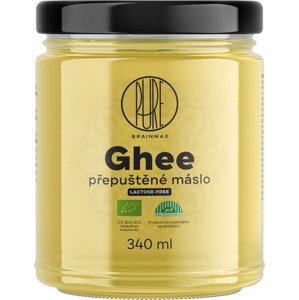 BrainMax Pure Ghí, prepustené maslo, BIO, 340 ml *CZ-BIO-001 certifikát