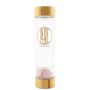 BrainMax Pure Sklenená fľaša s ruženínom, 500 ml