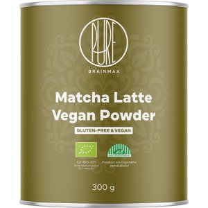 BrainMax BranMax Pure Matcha Latte Vegan, BIO, 300 g *CZ-BIO-001 certifikát
