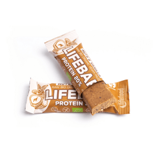 LifeFood - Tyčinka Lifebar Protein tyčinka oriešková s vanilkou, BIO, 47 g *CZ-BIO-002