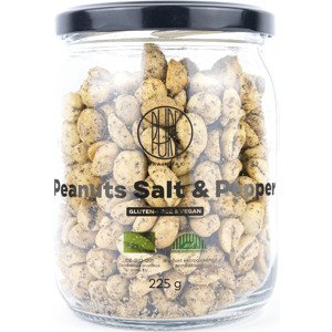 BrainMax Pure Peanuts Salt & Pepper, Arašidy, Soľ & Korenie, BIO, 225 g *CZ-BIO-001 certifikát
