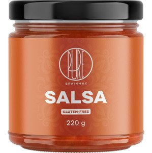 BrainMax Pure Salsa, 220 g Omáčka z čerstvých paradajok dochutená cibuľou chilli a korením
