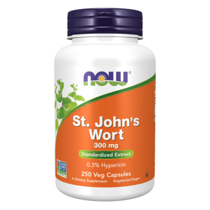 NOW® Foods NOW St. John's Wort (Ľubovník bodkovaný), 300 mg, 250 rastlinných kapsúl