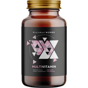 BrainMax Women Multivitamin, multivitamín pre ženy, 90 rastlinných kapsúl 33 aktívnych látok pre ženskú imunitu, krásu a hormonálnu rovnováhu // Doplnok stravy