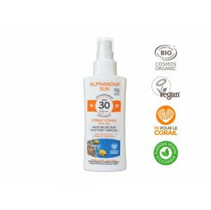 Alphanova cestovný opaľovací krém v spreji SPF 30, 90 g BIO
