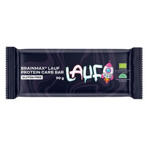 BrainMax Pure BrainMax Lauf Protein Carb Bar, proteínová-sacharidová tyčinka, BIO, 2x45 g *CZ-BIO-001 certifikát /  Proteínová energy tyčinka s vanilkovou príchuťou