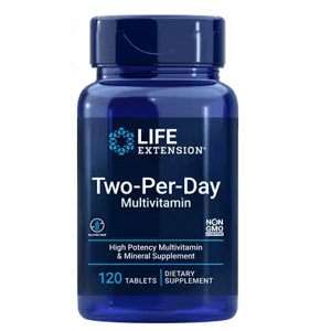 Life Extension Two Per Day multivitamín, 120 tabliet