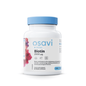 Osavi Biotin, 2500 mcg, 60 rastlinných kapsúl