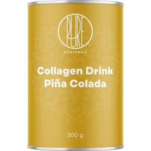 BrainMax Pure Collagen Drink, kolagén nápoj, piňa colada, 300 g Hydrolyzovaný grass-fed kolagén, cez 9000 mg na dávku! doplnok stravy