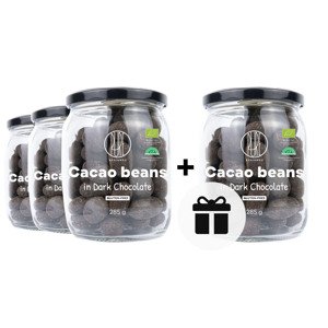 3+1 ZDARMA BrainMax Pure Kakaové bôby v horkej čokoláde BIO, 285 g *CZ-BIO-001 certifikát