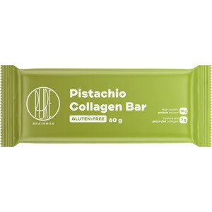 BrainMax Pure Pistachio Collagen Bar, Kolagénová tyčinka, príchuť pistácie, 60 g