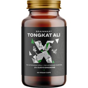 BrainMax t0ngkat Ali Extrakt, extrémne silný extrakt, 500 mg, 60 rastlinných kapsúl Najsilnejší extrakt na trhu! 2% eurykomanónov pre maximálny účinok!