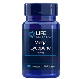 Life Extension Mega Lycopene 15 mg, lykopén, 90 kapsúl