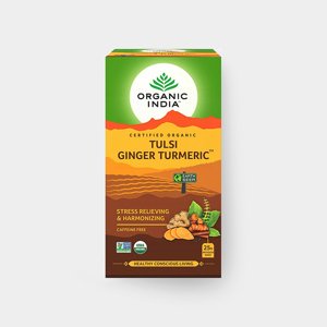 Organic India Tulsi kurkuma-zázvor BIO, 25 vreciek - Bio *CZ-BIO-001 certifikát