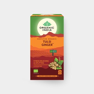 Organic India Tulsi Zázvor BIO, 25 vreciek - Bio *CZ-BIO-001 certifikát