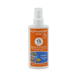 ALPHANOVA bio opaľovací krém v spreji SPF 15, 125 ml Expirace 1/2023