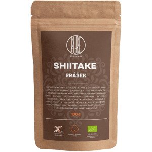 BrainMax Pure Shiitake prášok, BIO 100g *CZ-BIO-001 certifikát