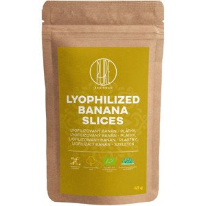 BrainMax Pure Lyophilized Banana Slices, Lyofilizovaný banán, plátky, BIO, 45 g *CZ-BIO-001 certifikát