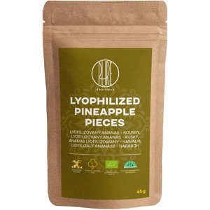 BrainMax Pure Lyophilized Pineapple Pieces, Lyofilizovaný ananás, kúsky, BIO, 45 g *CZ-BIO-001 certifikát