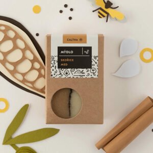 Caltha - Tuhé mydlo škorica a med, 100 g