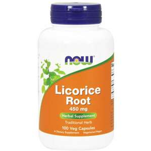 NOW® Foods NOW Licorice Root (sladké drievko) 450mg 100 kapsúl
