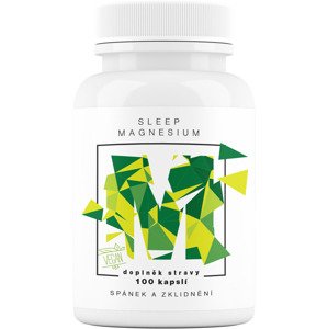 BrainMax Sleep Magnesium, 320 mg, 100 kapsúl (Horčík, GABA, L-theanin, Vitamín B6, šťava z višne) Komplex pre zdravý spánok, relaxáciu a rýchle zaspávanie // Doplnok stravy