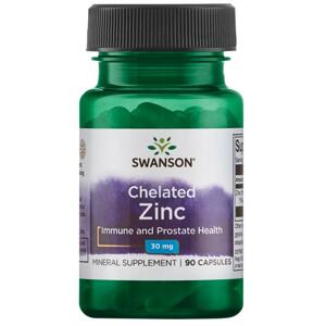 Swanson Albion® Zinc, Zinok, imunita a zdravie prostaty, 30 mg, 90 kapsúl