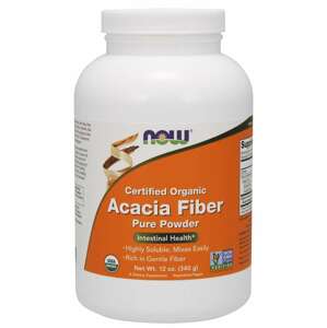 NOW® Foods NOW Acacia Pure Powder, Akácie, prebiotikum, prášok, BIO, 340 g
