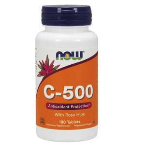 NOW® Foods NOW Vitamín C-500 so šípkami, 100 tabliet