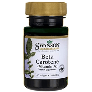 Swanson Beta-karoten (Vitamin A), 10000 IU, 100 softgels