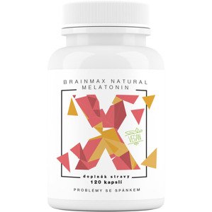 BrainMax Natural Melatonin, 120 rastlinných kapsúl Doplnok stravy