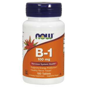 NOW® Foods NOW Vitamin B-1 Thiamine, 100mg, 100 tabliet