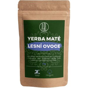 BrainMax Pure Yerba Maté, lesné ovocie, 1000 g Zmes brazílskej yerby doplnenej o plody jahôd, listov černíc a malín