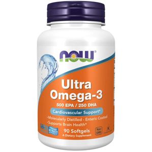 NOW® Foods NOW Ultra omega-3, 250 DHA/500 EPA, 90 softgelových kapsúl