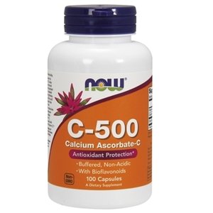 NOW® Foods NOW Buffered Vitamin C-500, PH neutrálny Vitamín C,  100 kapsúl