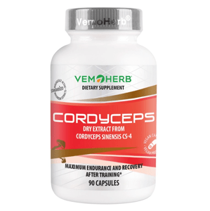 Vemoherb Cordyceps CS-4, 90 kapsúl