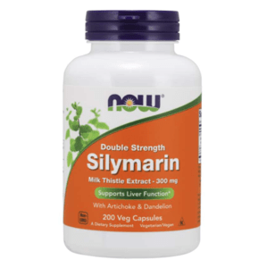 NOW® Foods NOW Double Strength Silymarin milk thistle extract (extrakt z pestreca s artyčokou a púpavou), 300 mg, 200 rastlinných kapsúl