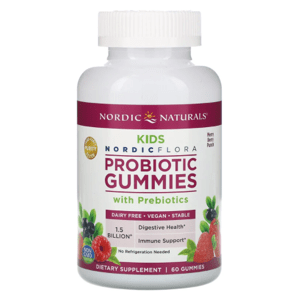 Nordic Naturals Nordic Flora Probiotic Kids, Probiotika pro děti, 60 gumových bonbónů