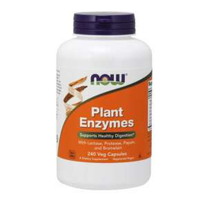NOW® Foods NOW Plant Enzymes, rastlinné enzýmy, 240 rastlinných kapsúl