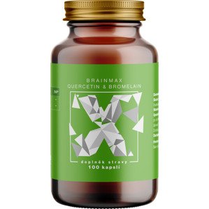 BrainMax Quercetin & Bromelain, Kvercetín a Bromelaín, 100 rastlinných kapsúl