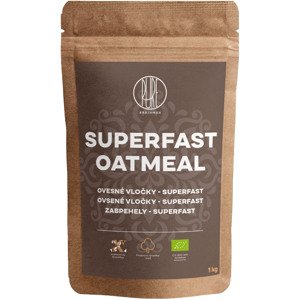 BrainMax Pure Superfast Ovsené Vločky BIO, 1kg *CZ-BIO-001 certifikát