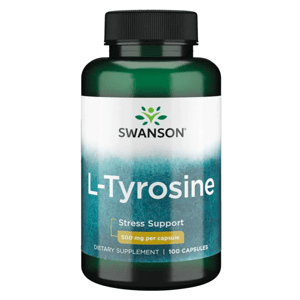 Swanson L-Tyrosine, 500 mg, 100 kapsúl
