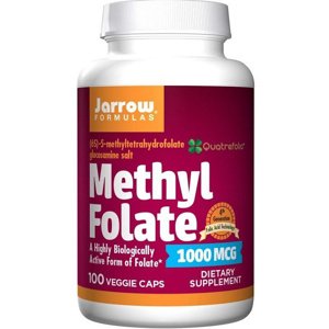Jarrow Formulas Jarrow Methyl Folate (Aktívna forma kyseliny listovej), 1000mcg, 100 rastlinných kapsúl