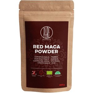 BrainMax Pure Red Maca Powder, Maca červená BIO prášok, 200 g *CZ-BIO-001 certifikát