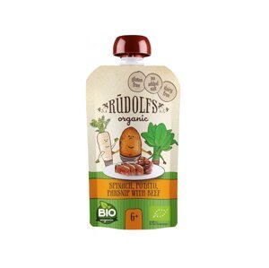 Rudolfs BIO vrecko Špenát, zemiaky, paštrnák 110 g od 6 mesiacov