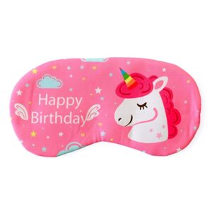 Earplugs.sk Maska na spanie Jednorožec Happy Birthday