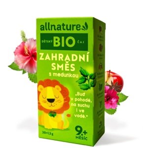 Allnature BIO Detský čaj Záhradná zmes s medovkou 20x1,5 g
