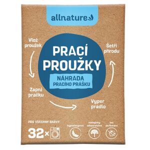 Allnature Pracie prúžky 16 ks (až 32 praní) náhrada pracího prášku